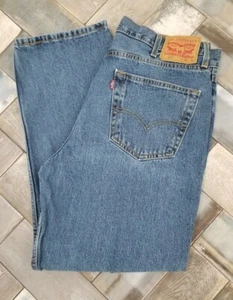 Levi's 550 Relaxed Fit Blue Denim Jeans Men's Size 38x30  - Picture 1 of 10