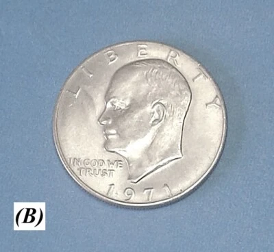 1971- EISENHOWER LIBERTY 1ST 40% SILVER DOLLAR (B) - Image 1 of 4