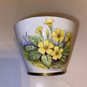 Gladstone Primrose Bone China Yellow Flowers Open Sugar Bowl - Picture 1 of 8