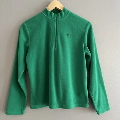 Sudadera Lacoste Juvenil 12 Verde Pullover Chaqueta 1/2 Cremallera Exterior Polar Foto 1 de 4
