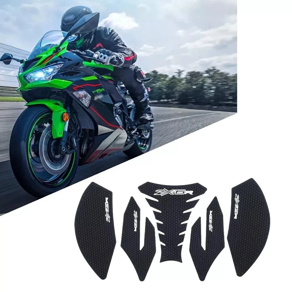 For Kawasaki ZX-6R ZX6R 2019-2024 Motorcycle Side Tank Pad Protection Knee Grip - Image 1 of 4