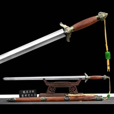 Espada Tai Chi China KungFu Jian Hoja de Acero Inoxidable Entrenamiento Wushu Tang Completo Foto 1 de 4