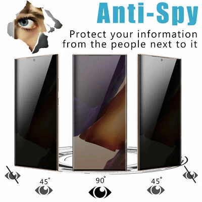 Privacy Anti-Spy Tempered Glass Screen Protector For Samsung Galaxy S21 Ultra 5G - Image 1 of 4