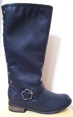 Girls Union Bay Nashville-G Black Red Boots Sz 2 - Image 1 of 3