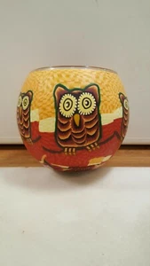 Owl Tea Light Holder/Bowl (glass). - Picture 1 of 5