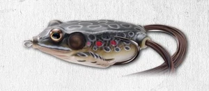 Live Target Hollow Body Frog 55 - Brown Black - 2 1/4" 5/8 oz Topwater Bass Lure - Picture 1 of 1