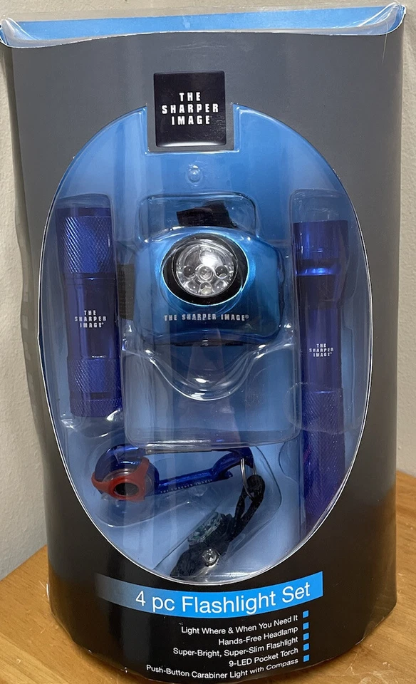 The Sharper Image 4 Piece Flashlight set Handheld Flashlights Safety & Security  - Image 1 of 2