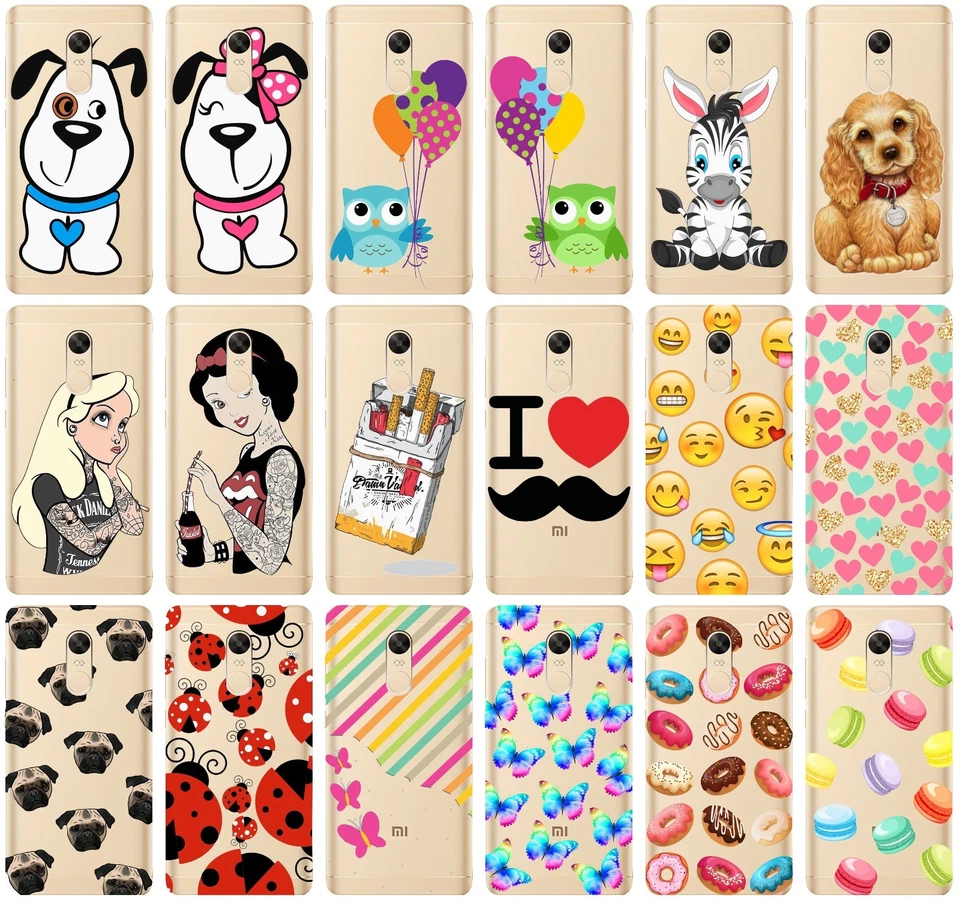 CUSTODIA COVER MORBIDA TRASPARENTE IN TPU PER XIAOMI REDMI NOTE 4X FANTASIA T - Immagine 1 di 1