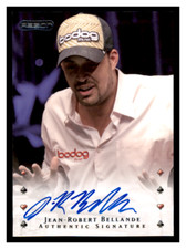 2010 Razor Poker Jean-Robert Bellande ON CARD Auto Authentic Signature #20 JS #3