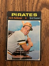 1971 TOPPS Baseball - # 212 - Richie Hebner - Pittsburgh Pirates - 3B
