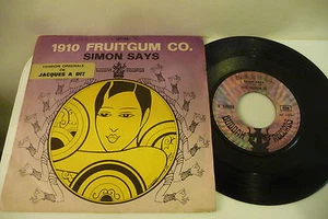 1910 FRUITGUM CO. 45T SIMON SAYS / REFLECTIONS FROM THE LOOKING GLASS.FRENCH PS - Imagen 1 de 2