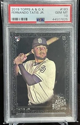 FERNANDO TATIS JR 2019 TOPPS ALLEN & GINTER X ROOKIE PSA 10 GEM MINT A & G RC - Image 1 of 2