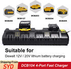 Dcb104 20v Battery 4-port Fast Charger Compatible With Dewalt 12v-20v Battery Au