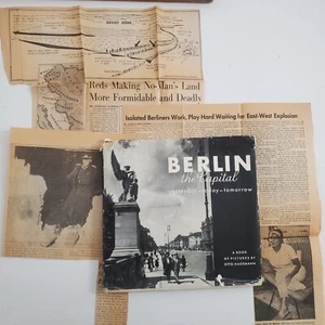 Berlin The Capital  Otto Hagemann Vintage Book Wall Newspaper Clipppings Epherma - Picture 1 of 22