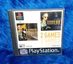 Tomb Raider III 3 & Tomb Raider The Last Revelation SONY PS1 Playstation 1 PAL - Picture 1 of 7