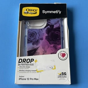 Funda Serie Otterbox Symmetry para iPhone 12 Pro Max - ROSAS MORADAS TRANSLÚCIDAS - Imagen 1 de 4