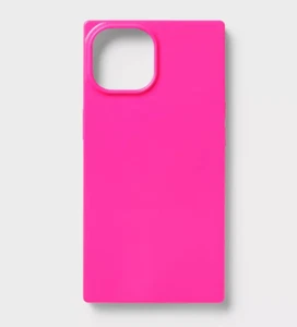 Heyday Apple iPhone 15/14/13 Case, Neon Pink, MagSafe Compatible raised edges - Picture 1 of 4