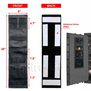 4 Taschen Pistole Safe Tür Panel Organizer Pistole Schusswaffe Kit Platzsparendes Zubehör - Bild 1 von 7