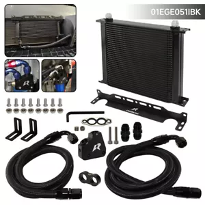 Kit radiatore olio motore 34 file per Chevrolet LS1 LS2 LS3 Camaro Firebird GM nero - Foto 1 di 10