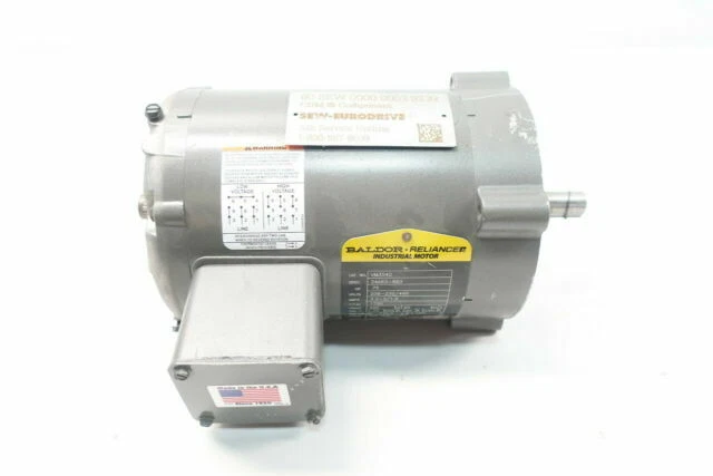 Baldor 3/4 HP 3 Phase Motor VM3542 208-230/460 Volt 1725 RPM 56c Frame