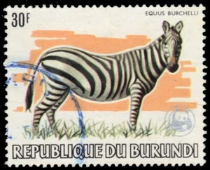 BURUNDI 595a - Burchell's Zebra "Equus burchelli" WWF (pb72077) - Picture 1 of 1