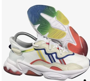 adidas Originals Ozweego White Multi-Color Rainbow Pride Men Sz 8 Shoes FY3125 - Picture 1 of 6