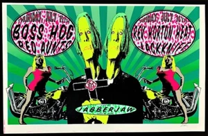 Boss Hog POSTER Reverend Horton Heat Red Aunts Jackknife Signed Lindsey Kuhn 93 - Picture 1 of 1