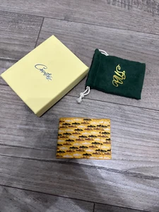 Brand New Corteiz CRTZ Leather Card Holder Wallet Yellow