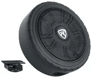 Rockville WHEEL OF BASS 8" Slim Under-Seat Powered Truck/Car Audio Subwoofer Sub - Picture 1 of 11