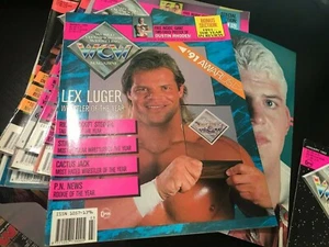 WCW World Championship Wrestling Magazin März LEX LUGER 1992 + Poster - Bild 1 von 3