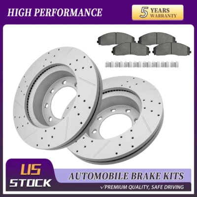 Juego de pastillas cerámicas rotor freno delantero 363,28 mm para Ford F-350 Super Duty F-250 F-450 Foto 1 de 4