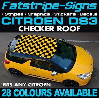 para adaptarse CITROEN DS3 CORRECTOR GRÁFICO TECHO COCHE CALCOMANÍAS VINILO PEGATINAS RAYAS VTI - Imagen 1 de 2