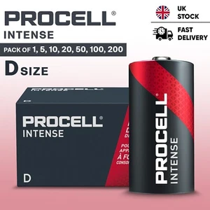Duracell Procell Intense D Size Batteries LR20 Alkaline Industrial Batteries - Picture 1 of 13