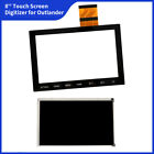 8" Touch Screen LCD Display Digitizer Assembly For Mitsubishi Outland Auto Radio
