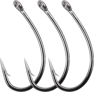100pcs Fly Tying Hooks Carp Hooks Trout Hooks Barb Curved Shank Dry Fly Hooks - Picture 1 of 16