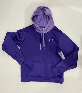 Womens Under Armour Size M Hoodie Sweatshirt Purple Loose Hooded - Picture 1 of 2
