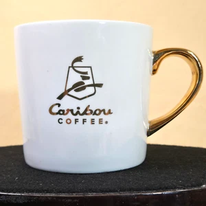 Taza de té de café de cerámica Caribou con mango dorado de 12 oz 2019. Envío el mismo día - Imagen 1 de 4