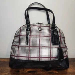 Coach Peyton Cora Glen Plaid Dome Satchel Crossbody Bag - Picture 1 of 22