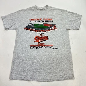 Vintage Orioles Baseball T Shirt 1992 Camden Yards Size Large Single Stitch MLB - Picture 1 of 7