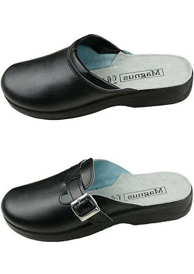 Herren Damen Clogs Gartenclogs für Haus, Garten und Hof, schwarz Gr. 40 - 46 NEU - Bild 1 von 3