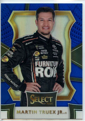 2017 Panini Select Racing NASCAR BLUE Parallel #33 Martin Truex Jr #101/199 - Image 1 of 2