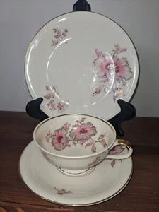 Vintage Porcelain Trio Bavaria S Lorinding Trio Teacup, Saucer & Side Plate - Picture 1 of 5