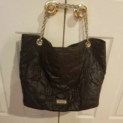 Bolso de Mano John Galliano Negro Con Logo Grande Acolchado  Foto 1 de 4