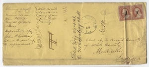 1861 Frankfort IN #26x2 legal cover [7002.69] - Picture 1 of 3