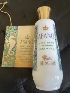 Rare bottle Prince Matchabelli Abano Dry Skin Treatment Bath Oil with Tag - Picture 1 of 5