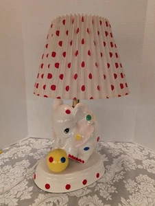Entzückende Lampe Zirkus Tier Motiv Keramik Elefant gepunktet Kinderzimmer Kind Deko - Bild 1 von 14