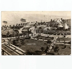 Miami Fla Birds Eye View of Concert in Progress 1936 Foto Real Postal RPPC - Imagen 1 de 3