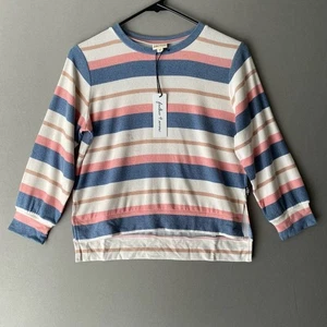 Feather 4 Arrow sz 8 pink kids striped soft crewneck shirt NWT - Picture 1 of 11