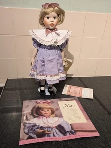 Franklin Mint Heirloom Porcelain Doll Katie by Christel Florchinger - Picture 1 of 7