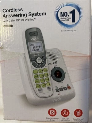 Vtech Cordless Phone System White Or Black - Image 1 of 3